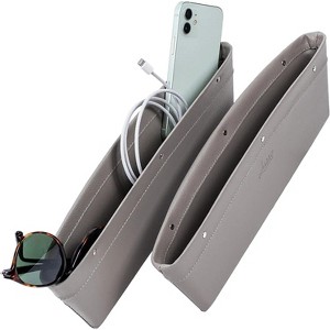 Lusso Gear Car Seat Gap Organizer 2 Pack, Slim Storage Organization, Gray - 1 of 1