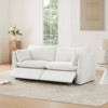 Spruce & Spring Power Reclining Sectional Sofa Couch, Cream-Loveseat - 2 of 4