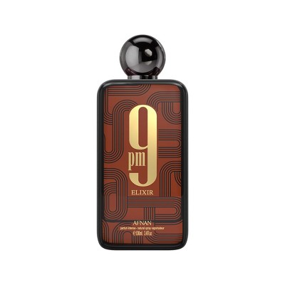 Afnan 9 PM Elixir Extrait de Parfum for Men and Women, Intense and Seductive Fragrance, 3.4 Fl Oz