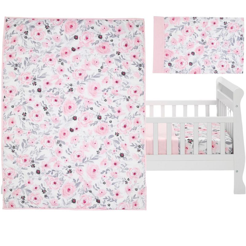 Bedtime Originals Blossom 4-Piece Toddler Bedding Set - Pink, Garden, Floral, 2 of 7