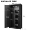 Grungis File Cabinet with Hanging Rod and Compartments,Filing Cabinet with Locks & Keys,Office Cabinet with Steel Construction - 3 of 4