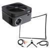Impecca 120” Home Theater DVD Projector, 110 ANSI Lumens, 720P + USB-C to HDMI & Accessory Kit - 3 of 4