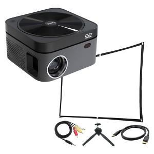 Impecca 120” Home Theater DVD Projector, 110 ANSI Lumens, 720P +Accessory Kit - 1 of 4