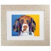 Trademark Fine Art Pat Saunders-White Snuggles Portrait Matted Framed Art Black - 2 of 4