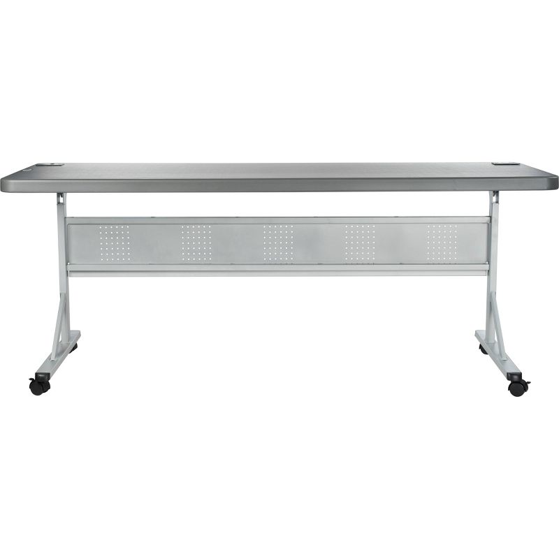 24&#34;x72&#34; Flip-N-Store Training Table Charcoal Gray - Hampden Furnishings, 2 of 9