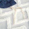 NicBex Farmhouse Cotton Comforter Set Cozy Bedding Set, Duvet Cover Set with Chenille Tufting Bedding Comforter Sets, 1 Duvet Cover, 2 Pillow Shams - 3 of 4