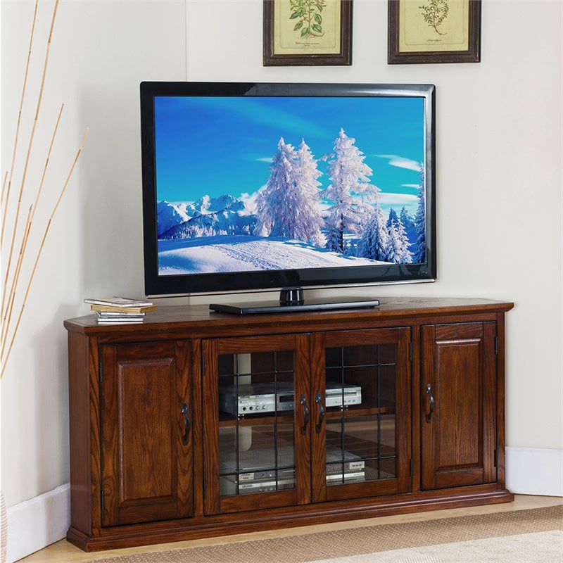 Leick Furniture Riley Holliday 60" TV Stand in Burnished Oak, 2 of 10