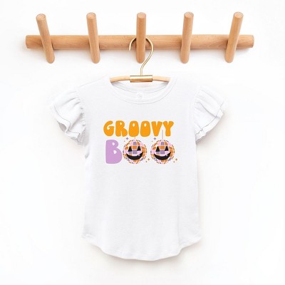 The Juniper Shop Groovy Boo Toddler Flutter Sleeve Tee