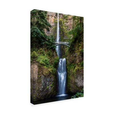 Trademark Fine Art -Pierre Leclerc 'Multnomah Falls' Canvas Art