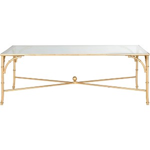 Maurice Coffee Table - Gold/Glass - Safavieh - 1 of 4