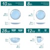 vancasso 16 Pieces Dinnerware Set, Blue Set For 4 Person, Microwave Safe, Oven Safe And Dishwasher Safe - 2 of 4