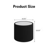 Kumasinova Modern Round Coffee Table with Light Marble Top,18"/30" PU Leather Center Table with Cylinder Shape,Side Table for Living Room Furniture - 3 of 4