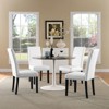 Parcel Dining Vinyl Side Chair White - Modway: Upholstered Nailhead Trim, Foam Padded, Wood Legs - 2 of 4