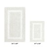 Hotel Bath Rug 100% Premium Cotton Tufted Weave Two Tone Reversible 2 Piece Bathroom Rug Set, Super Soft & Water Absorbent, Machine Washable Bathmat - 2 of 4