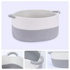 Unique Bargains Woven Handles Shelf Closet Storage Basket - 3 of 4