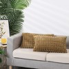 Unique Bargains Checkered Faux Fur Plush Fuzzy Cozy Pillowcases 2 Pcs - 3 of 4
