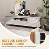 Modern Wood TV Stand with Doors and Cabinet, Farmhouse Entertainment Center for TVs Up to 70in, TV Console for Living Room, Bedroom - 4 of 4