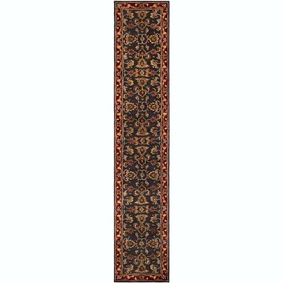 Mark & Day Palaiseau 2'3"x8' Runner Tufted Indoor Area Rugs Dark Red: Stain-Resistant Wool, Traditional Handmade Design
