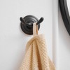 BWE Zinc Traditional Bathroom J-Hook Double Robe/Towel Hook in Oil Rubbed Bronze - 3 of 4