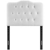 Modway Annabel Diamond Tufted Performance Velvet Twin Headboard in White - 3 of 4