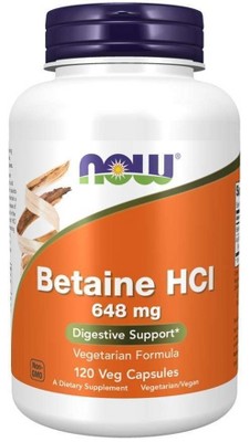 Betaine HCl 648 mg by Now Foods  -  120 Capsule