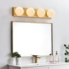 Elegant Lighting Jaylin 4 light Brass and frosted white Bath Sconce - 2 of 4