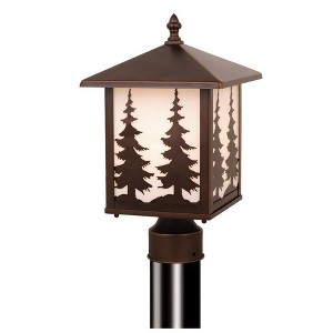 Vaxcel Yosemite 1 - Light Post Light in  Burnished Bronze - 1 of 4