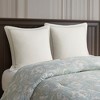 LIVN CO. Cotton Sateen Border Embroided Euro Sham 26 x 26" Ivory - 2 of 3
