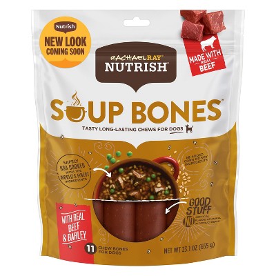 Rachael Ray Nutrish Soup Bones Real Beef & Barley Chewy Dog Treats  - 23.1oz/11ct