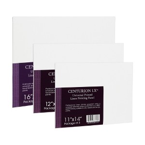 Centurion All-Media Primed Linen Panels - Large Multipack of 9 - 11oz Universal Primed Canvas Boards for Painting, Mounted on MDF Wood, Non-Warping, - 1 of 4