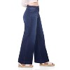 Rekkuna Women's Pull-On Wide Leg Jeans – Mid-Rise Stretch Shaping Denim with Slant Pockets and Flattering Fit - 2 of 4
