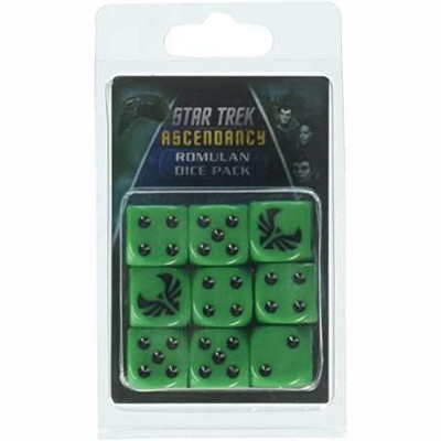 Star Trek Ascendancy Expansion Dice Set – 9 Romulan-Themed Dice, Game Accessory