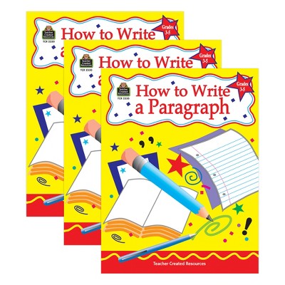 Teacher Created Resources® How to Write a Paragraph, Grades 3-5, Pack of 3