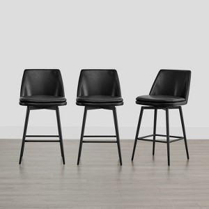 Spruce&Spring Counter Height Swivel Barstool Set - 1 of 4