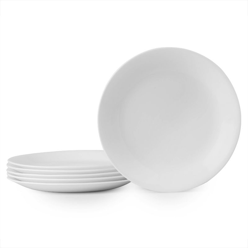 Corelle 8.5&#34; 6pk Glass Lunch Plates White, 1 of 6