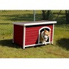 Medium Wooden Outdoor Dog House, Dog House Big With Waterproof Roof, Pet House Dogs With Adjustable Plastic Feet-Cuddlewood - 2 of 4