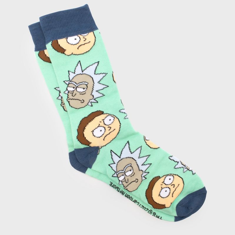 Rick and Morty 3 Pairs of Socks Plus Open Your Eyes Pint Glass Gift Set Bundle Multicoloured, 4 of 6