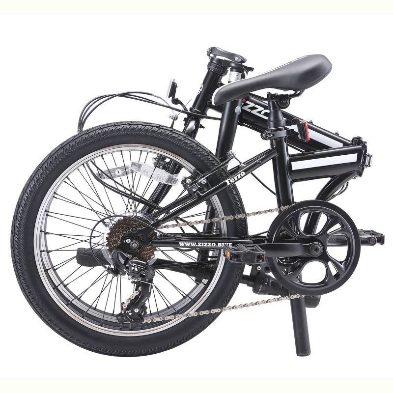 ZiZZO Ferro 7-Speed Steel 20&#34; Folding Bike - Black, 2 of 4