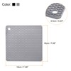 Unique Bargains Silicone Heat Resistant Multi-purpose Trivet Mat 4 Pcs - 2 of 4