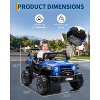 12V Kids Electric Ride-On Truck - Battery-Powered Off-Road Car with Parent Remote, Dual Motors, Wheel Suspension, LED Lights, Storage Space - 4 of 4