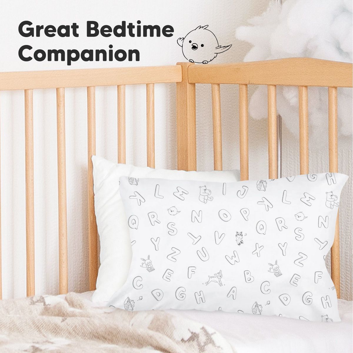 KeaBabies Toddler Pillowcase for 13X18 Pillow, Organic Toddler Pillow Case, Travel Pillow Case Cover - thumbnail 8