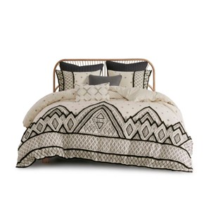 Gulches King/Cal King 3 Piece Flax and Cotton Blended Duvet Cover Set - 1 of 4