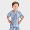 Toddler Boys' 4th Of July Short Sleeve Chambray Button Up and Shorts Set - Cat & Jack™ Light Blue - 3 of 4