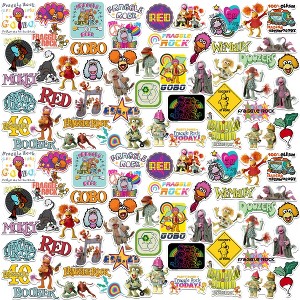 Fraggle Rock 100ct Vinyl Large Deluxe Stickers Variety Pack - 1 of 4