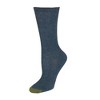 Gold Toe Women's Non Binding Ribbed Crew Socks (3 Pair Pack) - 3 of 4