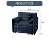 41.73'' Oversized Modular Chenille Armchair, Modern Upholstered Sofa Chair with Deep Seat for Living Room Bedroom-3irtyhousy - 4 of 4