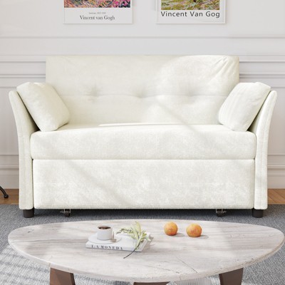 Vipbear 51"Convertible Sofa Bed,3-in-1 Folding Sofa Bed for Small Spaces,Modern Loveseat Compact Sleeper Couch for Guest Room Apartment