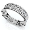 Pompeii3 1/6ct Botanical Diamond Accent Ring 14k Gold or Platinum Lab Created - 3 of 4