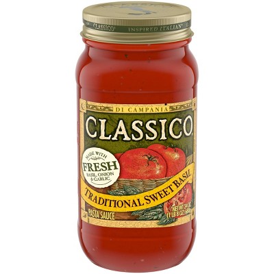 Classico Traditional Sweet Basil Pasta Sauce 24oz