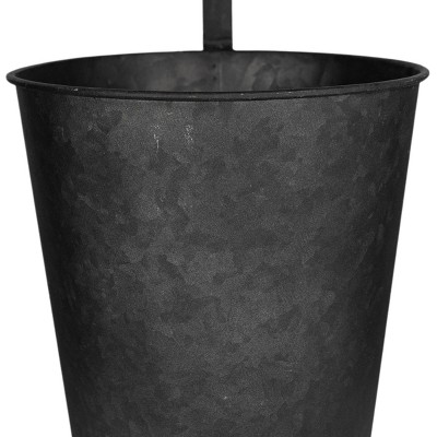Set of 3 Hanging Planters Black Metal - Foreside Home & Garden
